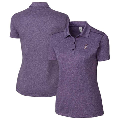 Women's Cutter & Buck Heather Purple Albuquerque Isotopes Clique Charge Active Polo
