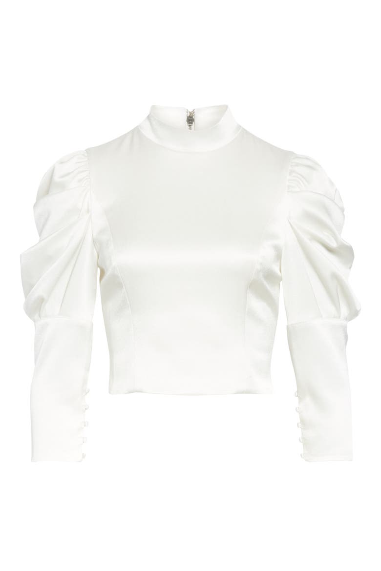 Brenna Puff Sleeve Blouse, Alternate, color, OFF WHITE