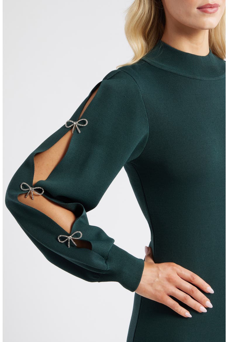 Long Sleeve Sweater Dress, Alternate, color, HUNTER