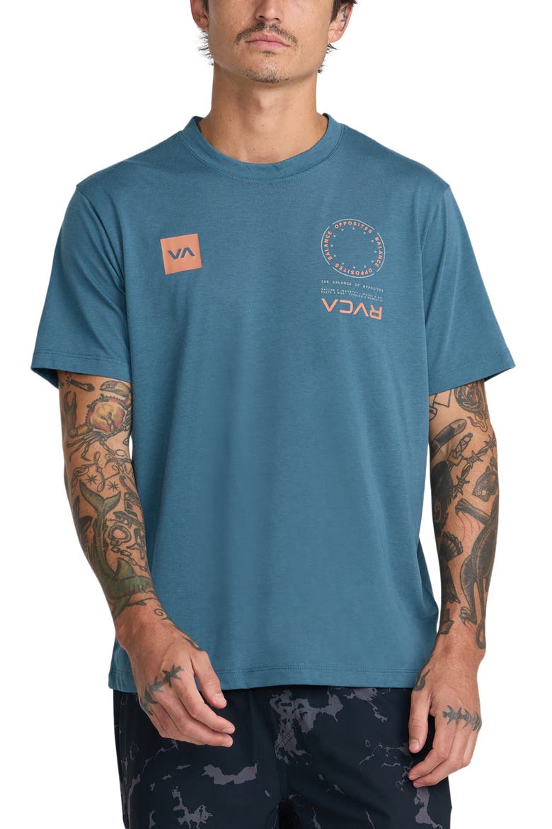 VA Mark Performance Graphic T-Shirt, Main, color, DUCK BLUE