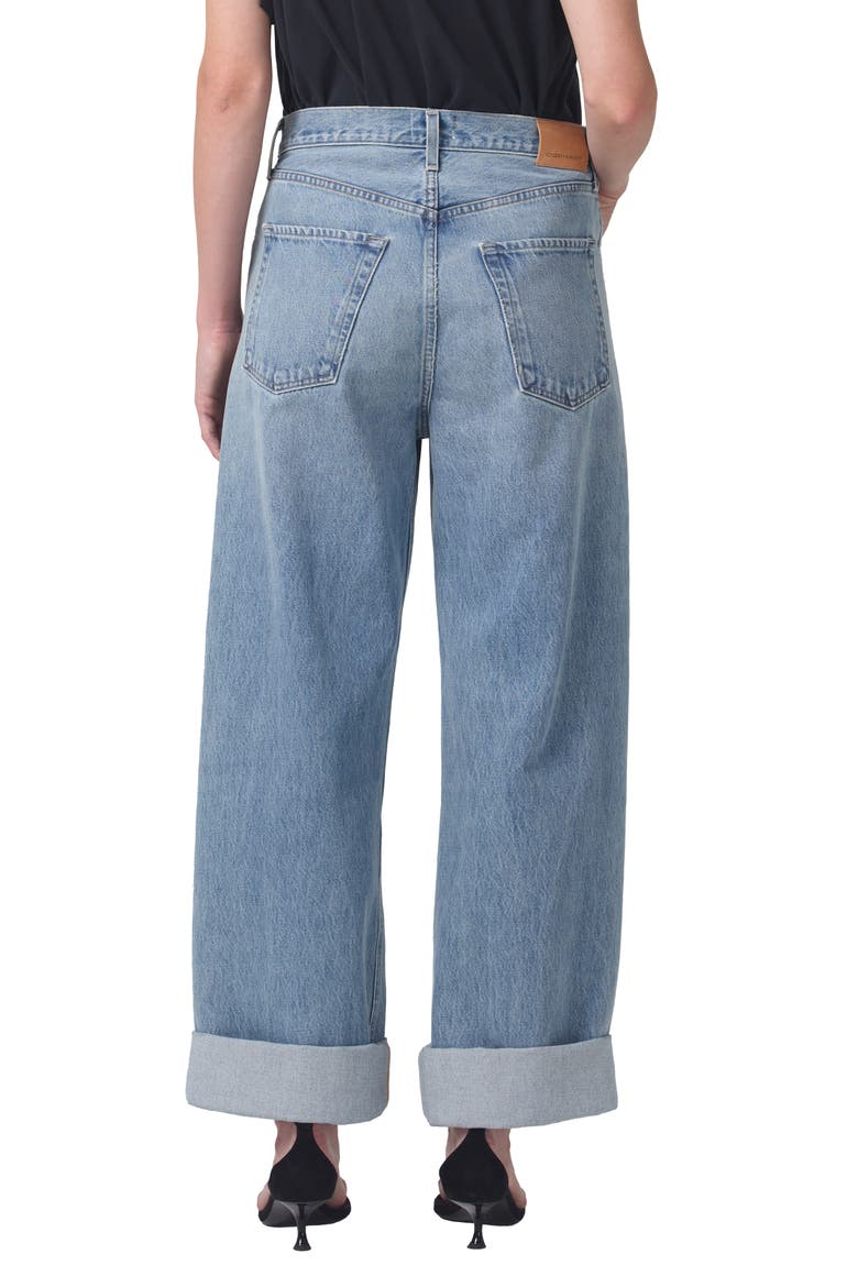 Ayla Baggy Organic Cotton Wide Leg Jeans, Alternate, color, SKYLIGHTS