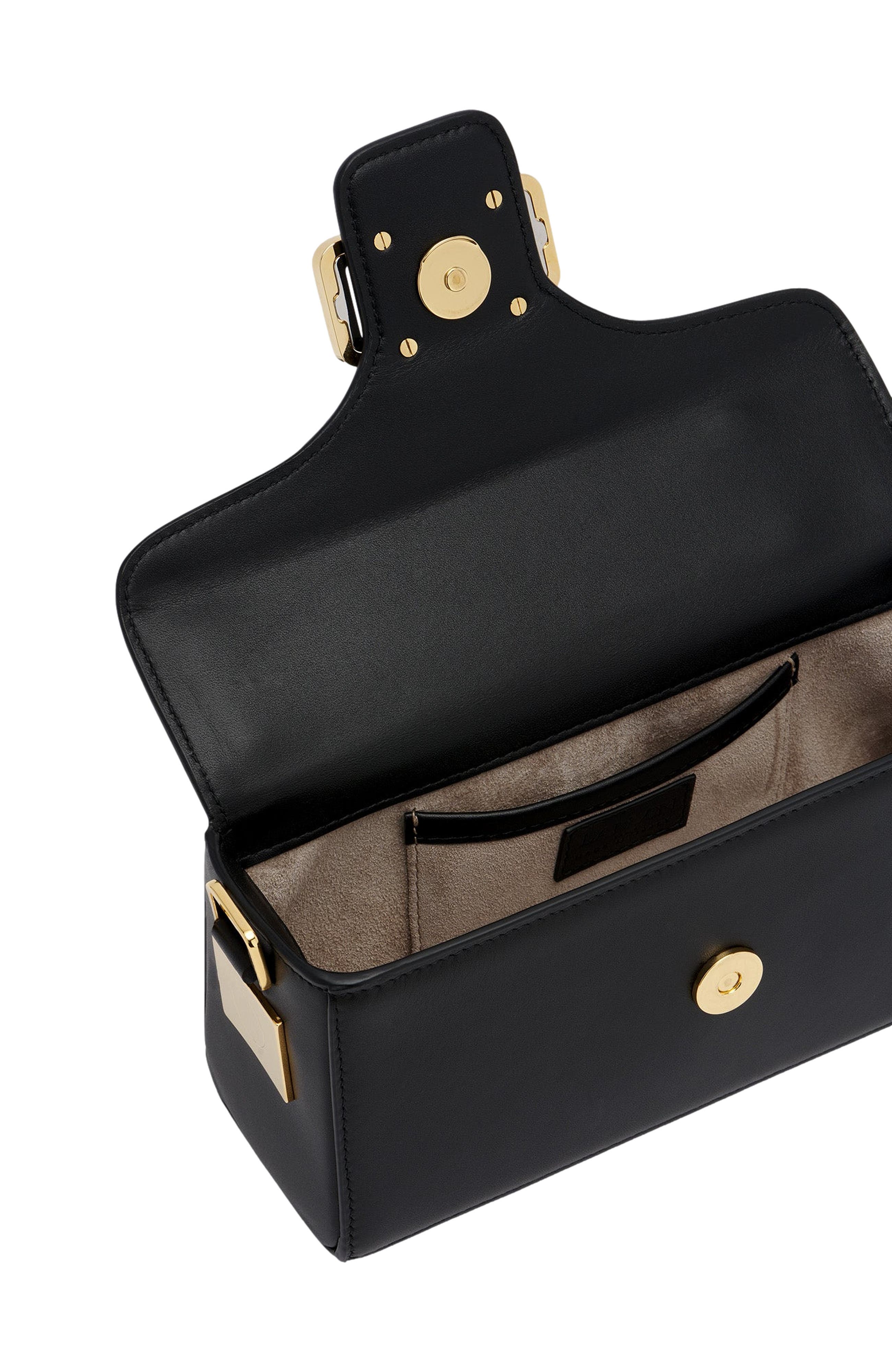 Lanvin Nano Pencil Cat Leather And Rhinestone Bag, Alternate, color, 