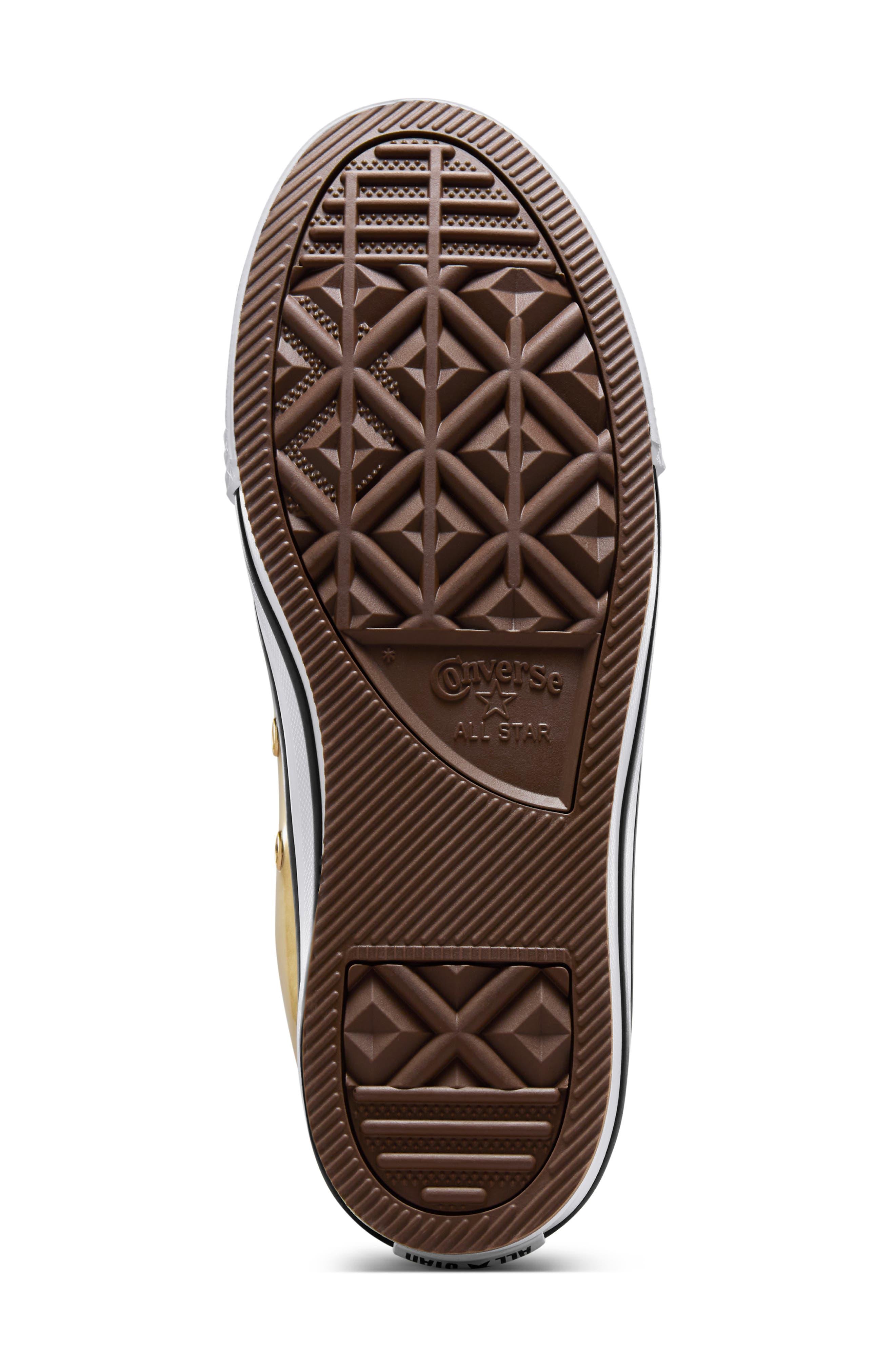 Converse Kids' Chuck Taylor<sup>®</sup> All Star<sup>®</sup> Lift High Top Sneaker, Alternate, color, Metallic Gold/ White/ Ivory