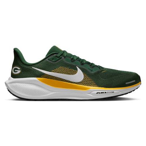 Nike Unisex Green Green Bay Packers Air Zoom Pegasus 41 Sneakers In Green