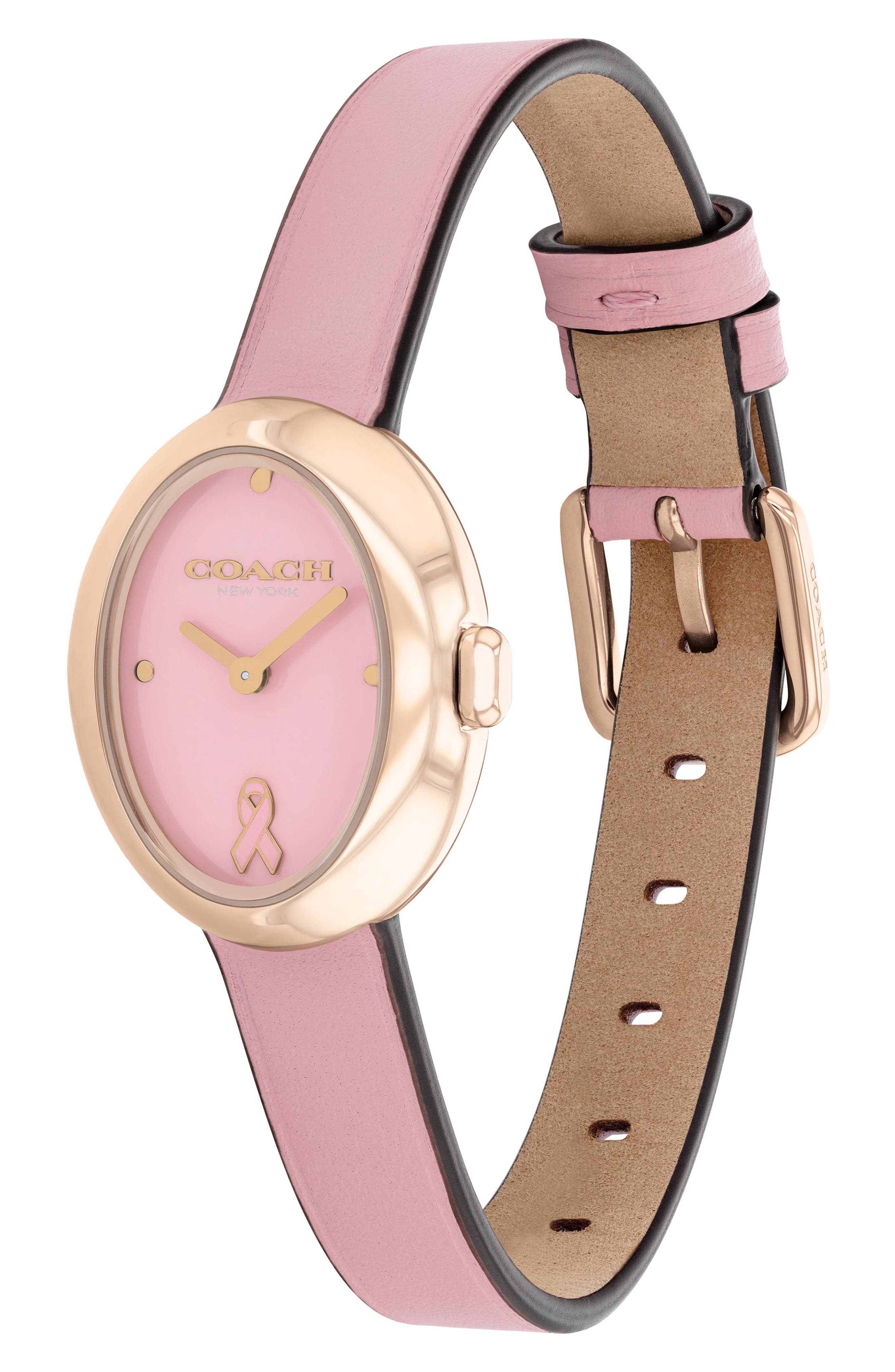 COACH Sammy Leather Strap Watch, 22.5mm (Women) | Nordstromrack