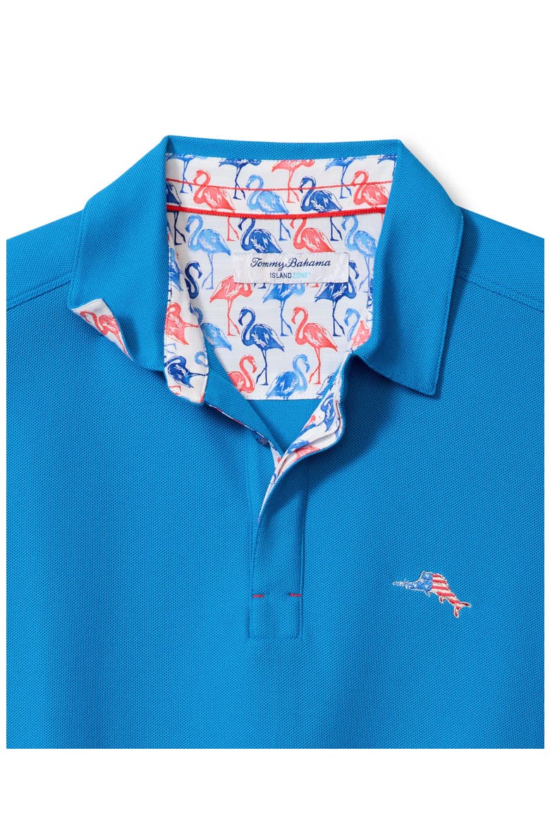 Flamingo Mingle IslandZone® Piqué Performance Polo, Alternate, color, DOWNLOAD BLUE