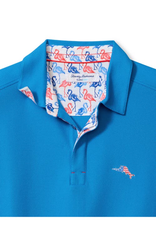 Tommy Bahama Flamingo Mingle Islandzone® Piqué Performance Polo