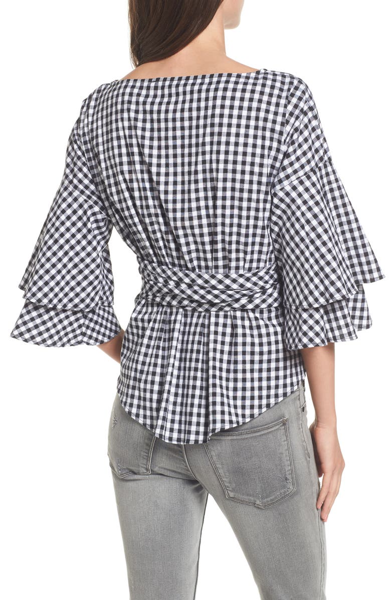 WAYF Beckett Tiered Bell Sleeve Top, Alternate, color,