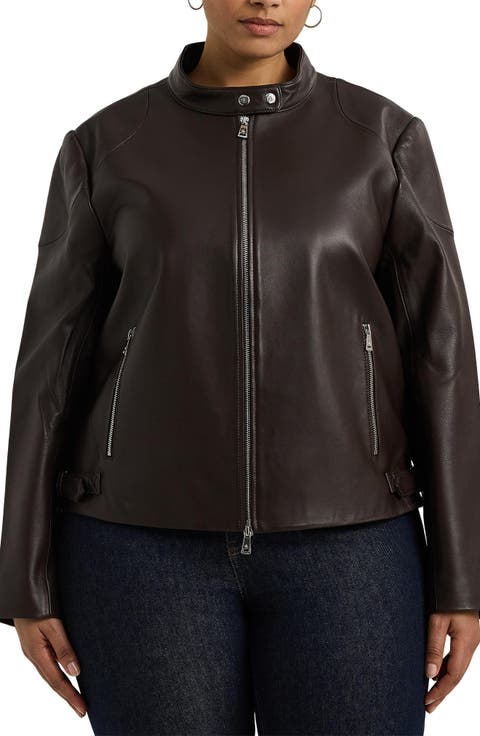 Lambskin Leather Jacket (Plus)