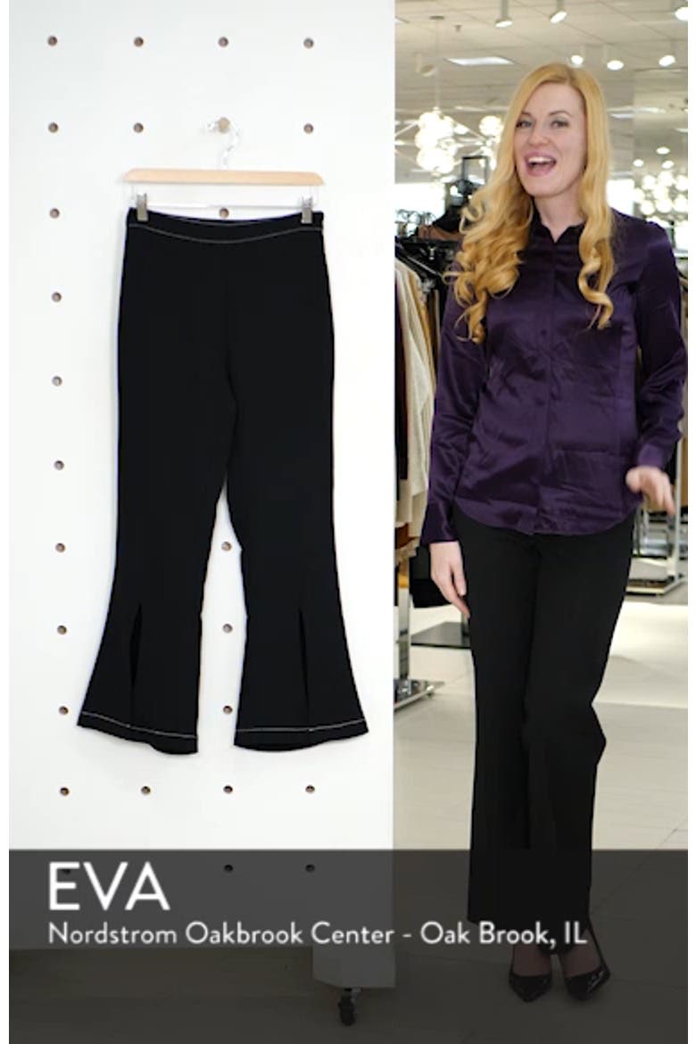 Contrast Stitch Crop Pants video