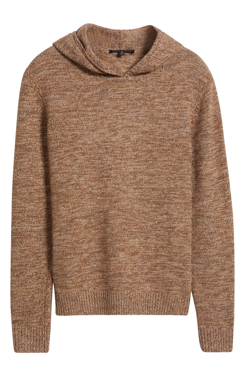 Robert Barakett Wildman Merino Wool Hooded Sweater, Alternate, color, Brown