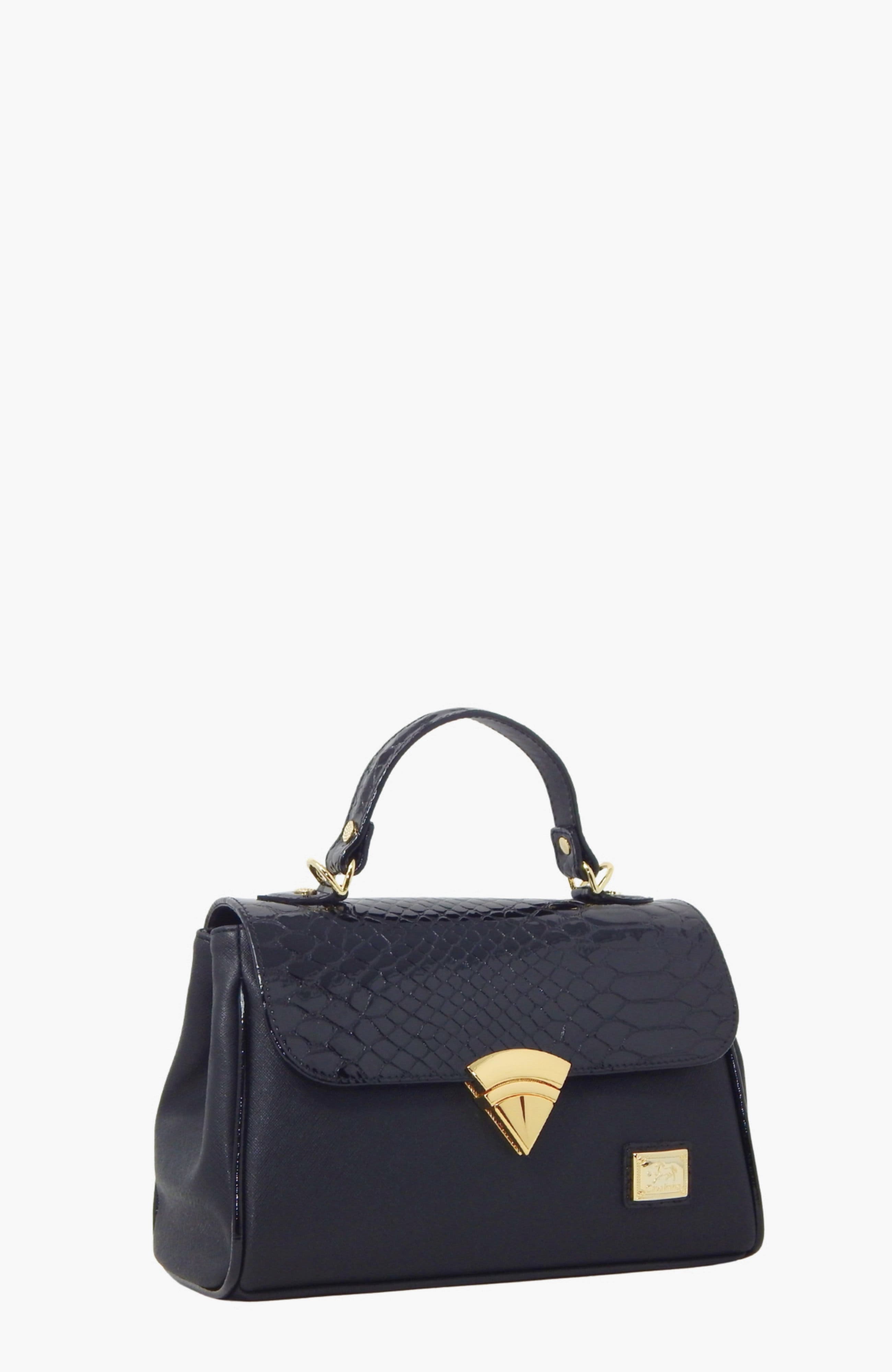 Cherry Blossom 526 Handbag, Alternate, color, Black