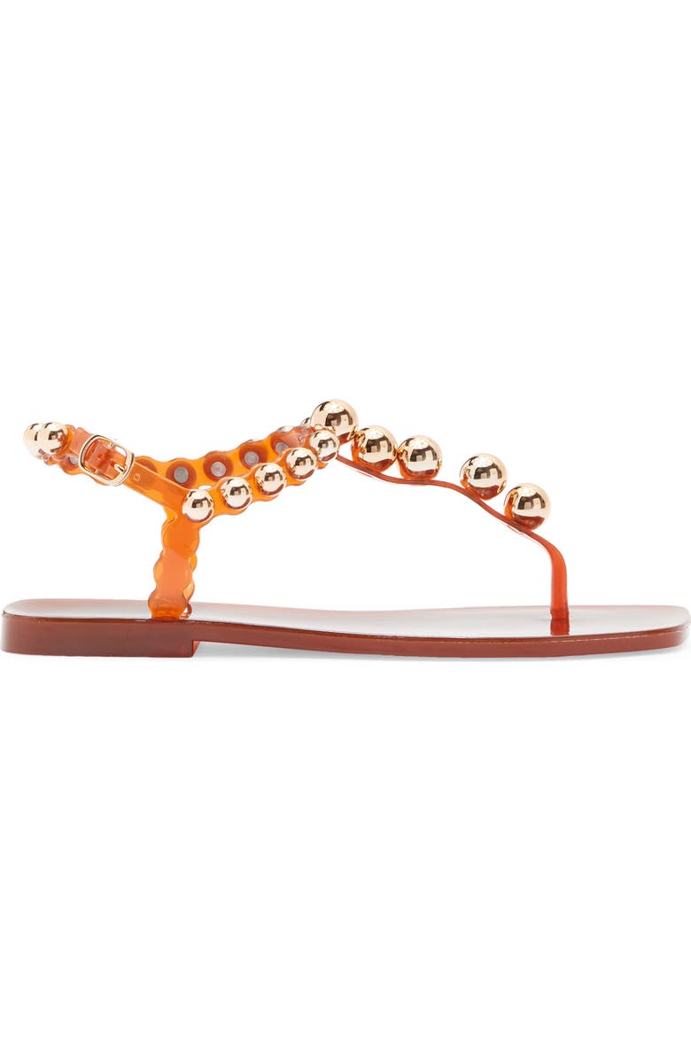 Jeffrey Campbell Plated Embellished Sandal, Alternate, color, Orange Gold