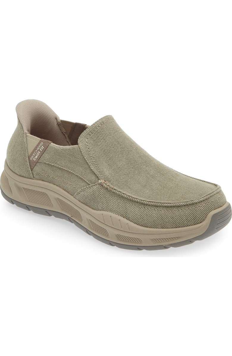SKECHERS Swift-Fit Slip-On Sneaker, Main, color, Taupe