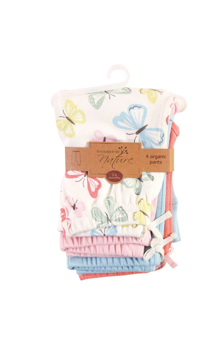 Touched by Nature Organic Cotton Pants for Young Ladies, Alternate, color, Butterflies Pink