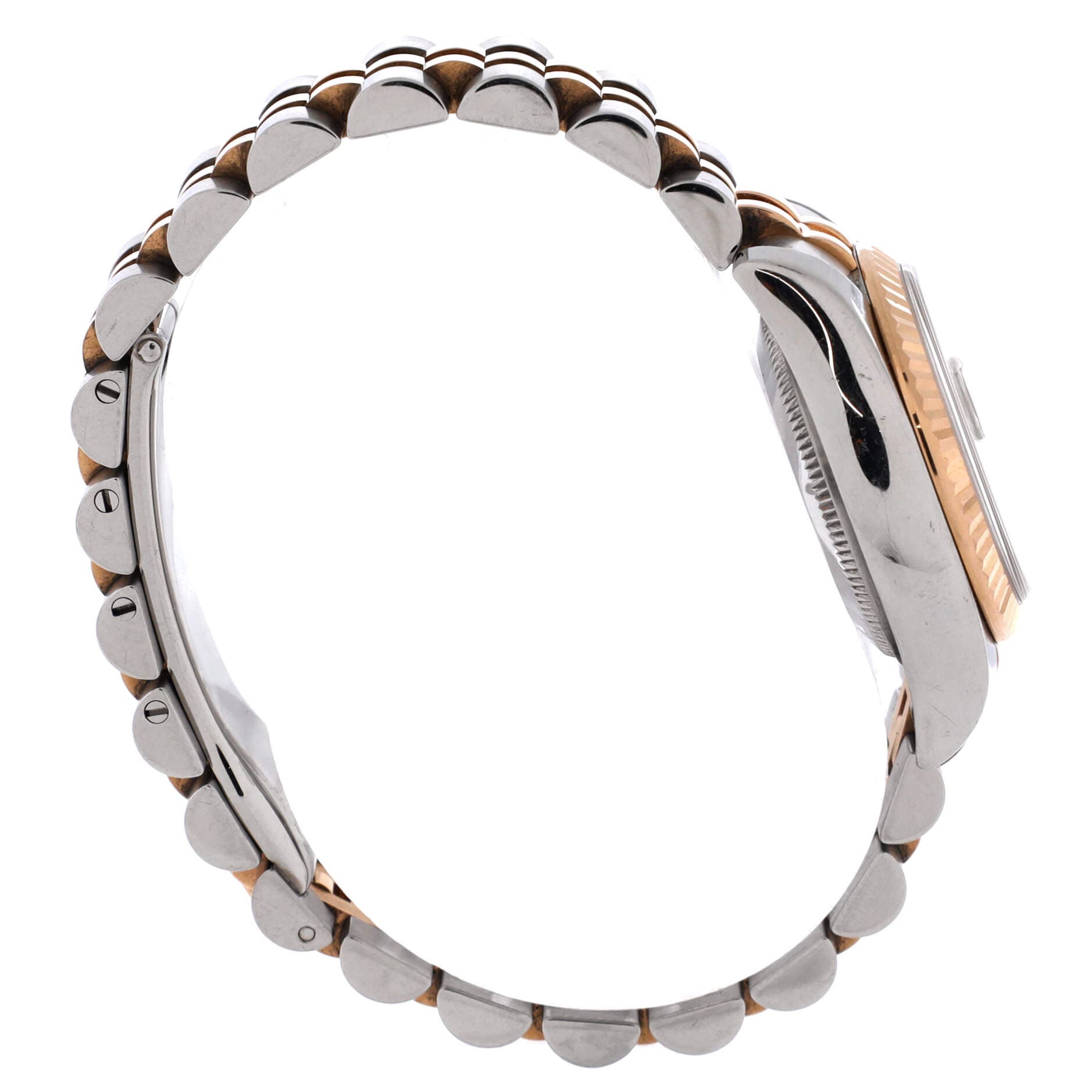 Oyster Perpetual Datejust Automatic Watch Stainless Steel and Rose Gold with Diamond Markers 26, Alternate, color, Metallic Gold