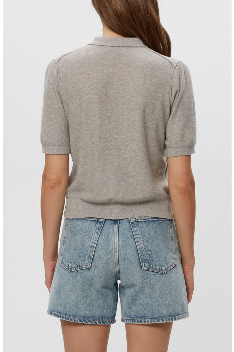 Sparrow Button Front Knit Shirt, Alternate, color, HEATHER GREY
