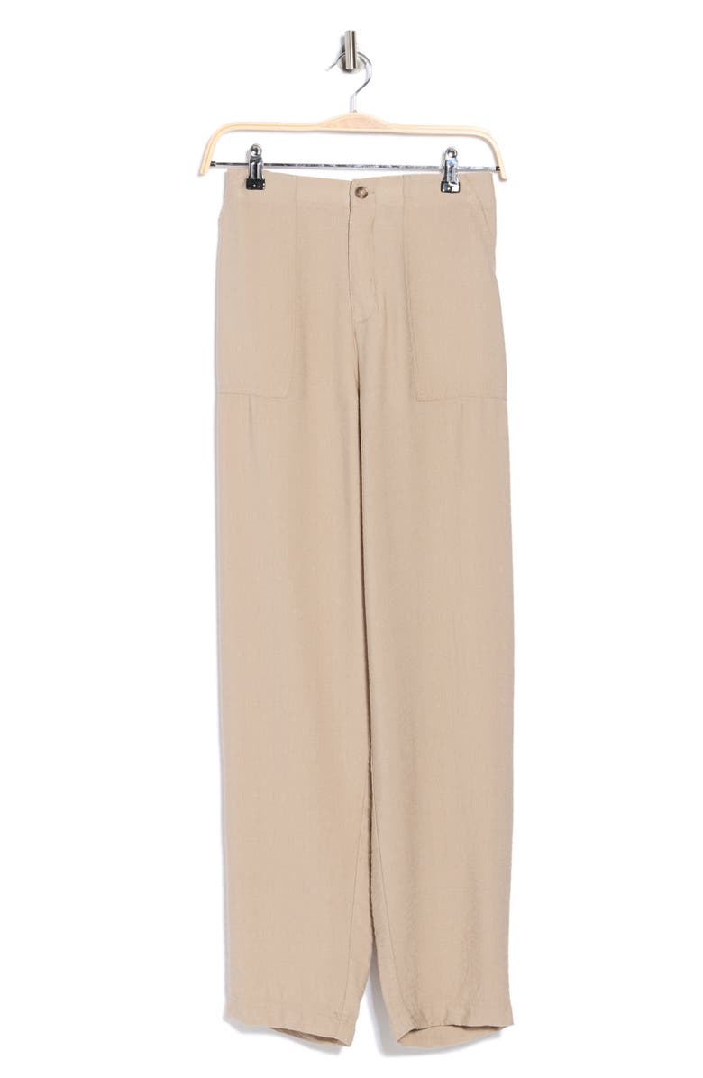 Splendid Crepe Pants, Main, color, Fawn Brown
