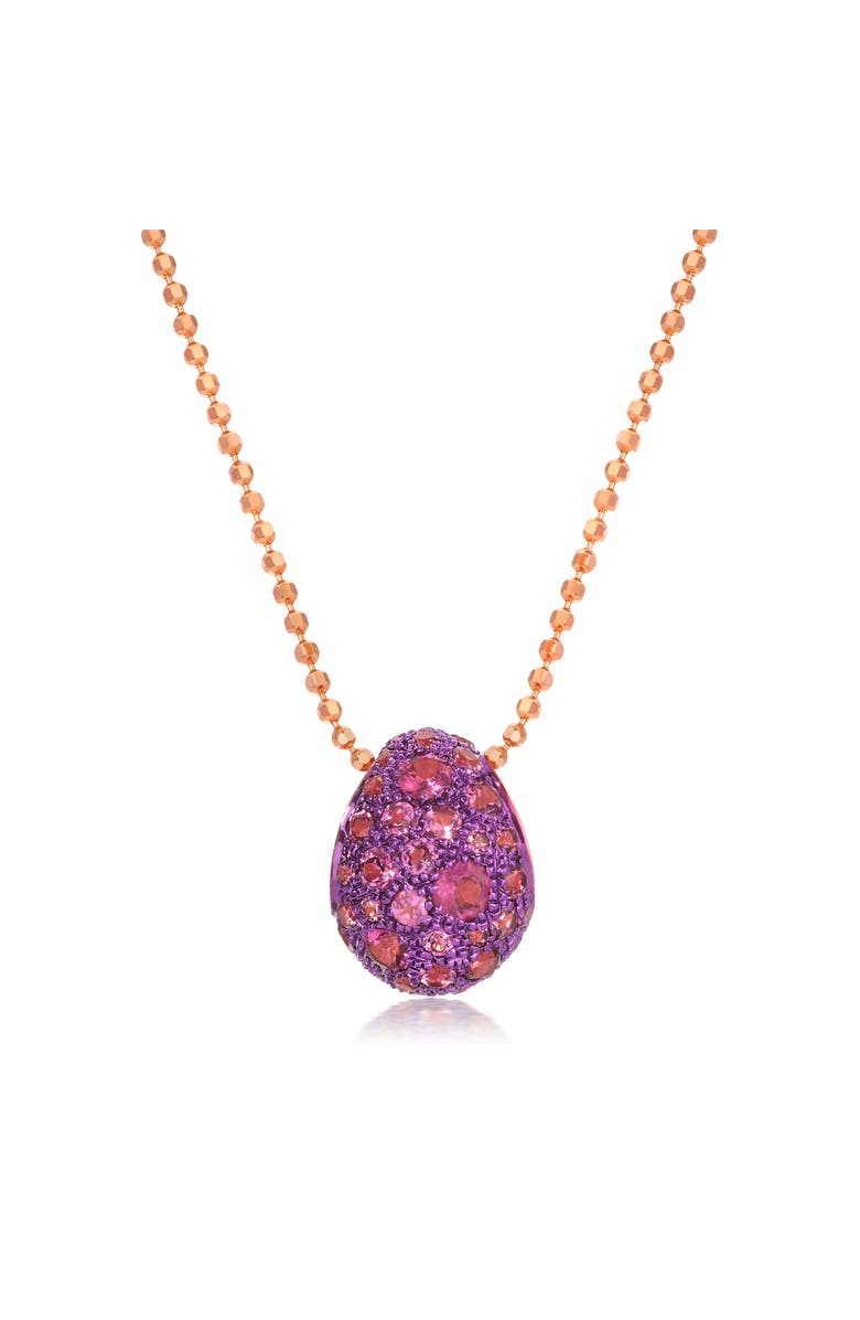 Graziela Rhodolite Bahia Pendant & Necklace, Main, color, Purple