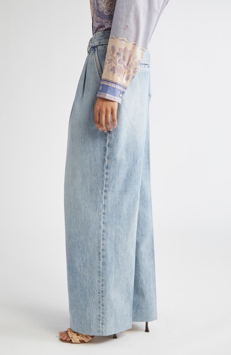 Zimmermann Wide Leg Jeans, Alternate, color, Sea Foam