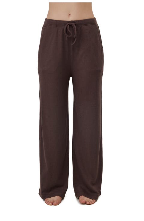 Sandy Days Loungewear Wide Leg Bottoms