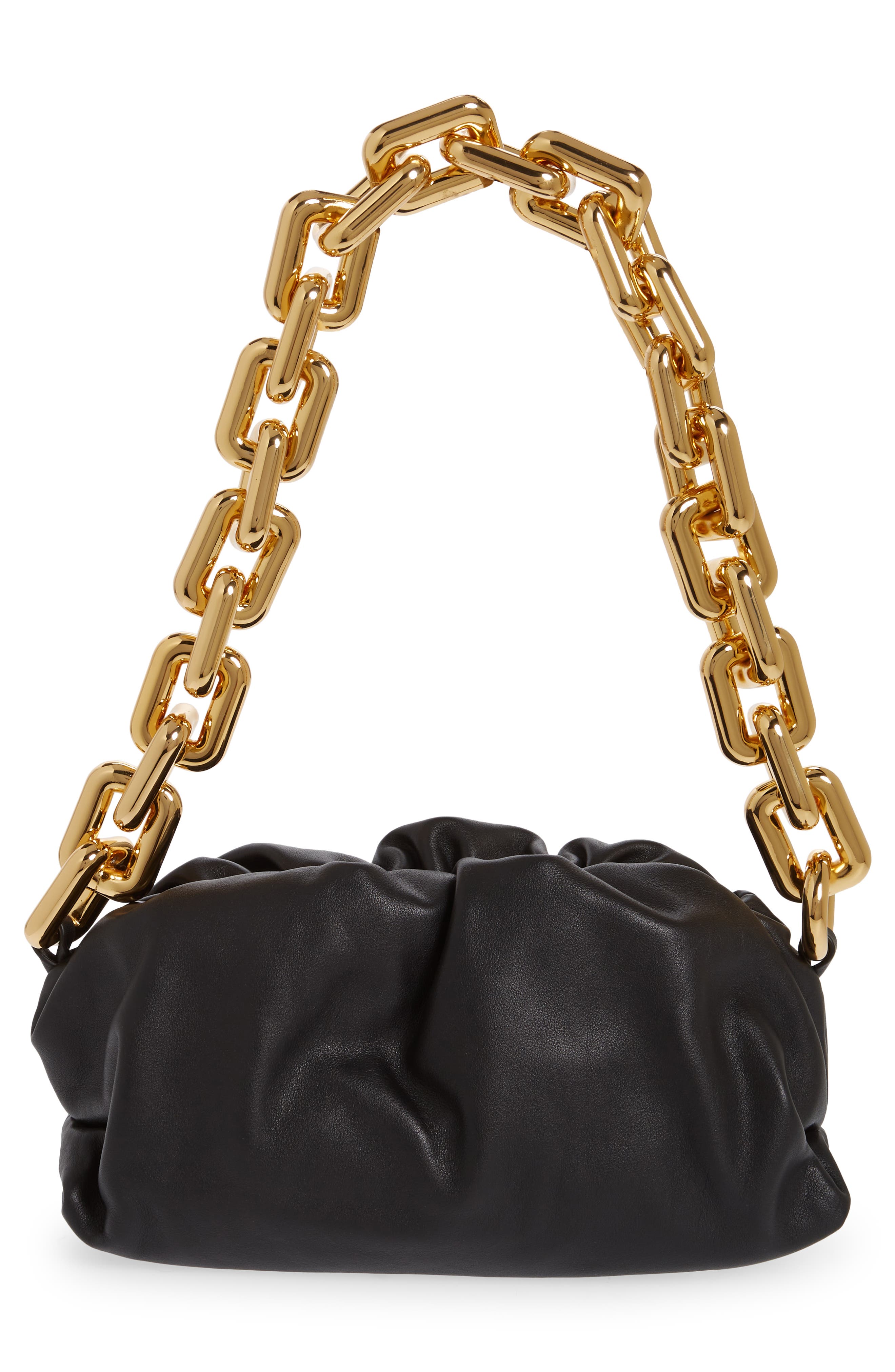 Bottega Veneta Teen Chain Pouch Leather Shoulder Bag, Alternate, color, 
