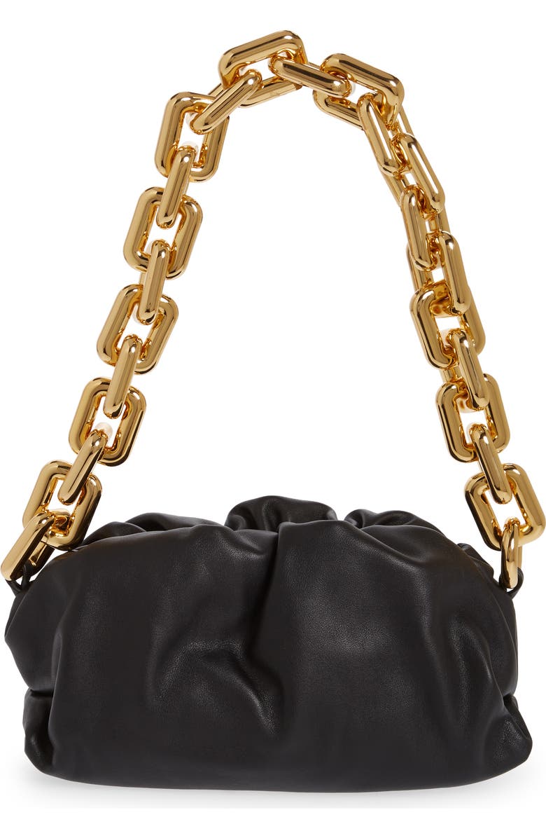 Bottega Veneta Teen Chain Pouch Leather Shoulder Bag, Alternate, color,