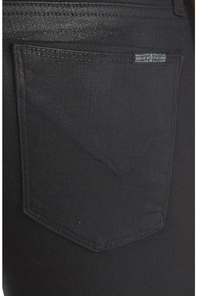 'Krista' Super Skinny Jeans, Alternate, color, NOIR COATE