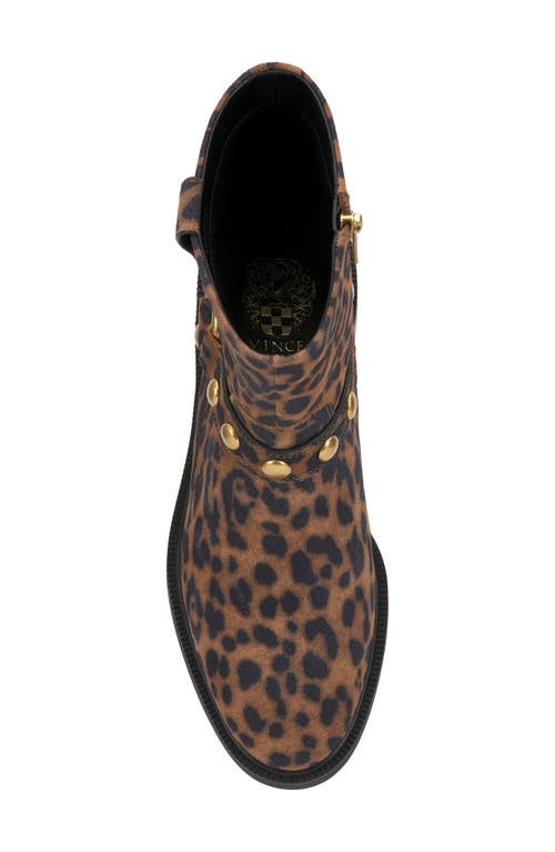 Vince Camuto Amais Moto Boot In Animal Print