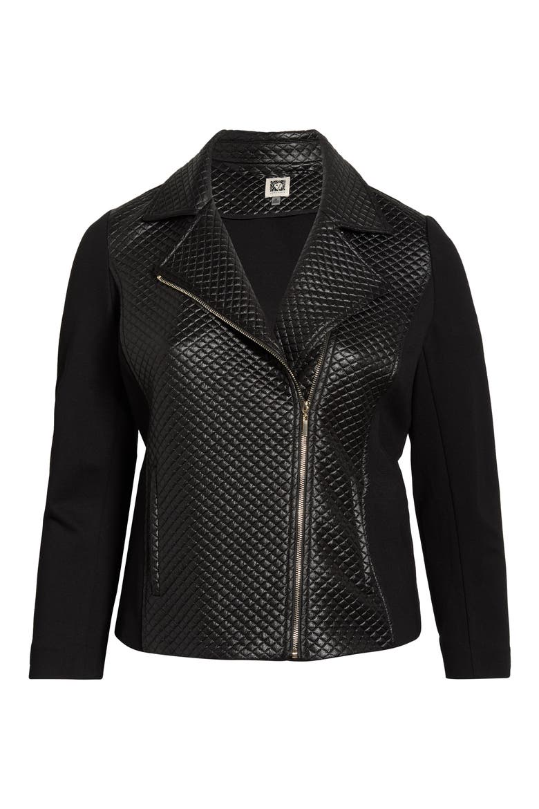Asymmetric Moto Jacket, Main, color, ANNE BLACK