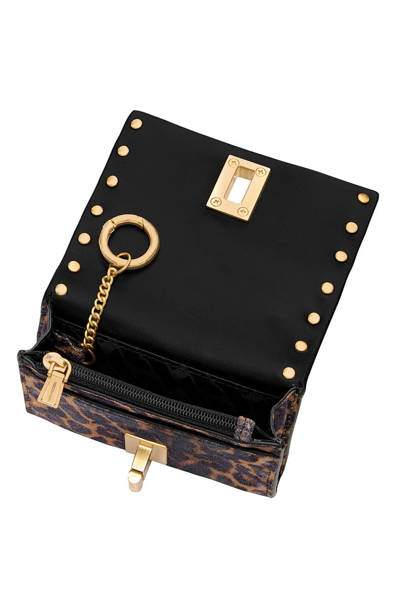 Rebecca Minkoff Darren Metro Leather Wallet, Alternate, color, Leopard