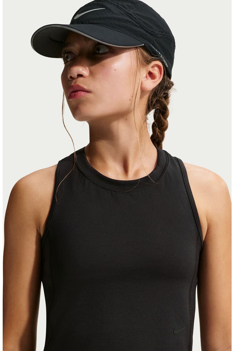 Kids' Mavn Dri-FIT Racerback Tank, Alternate, color, 010 BLACK/BLACK/BLACK