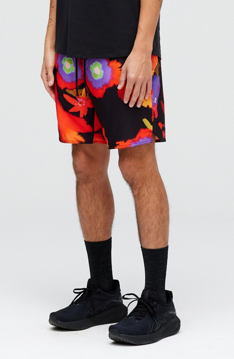 Stance Complex Hybrid Shorts, Alternate, color, Purple/Red/Black