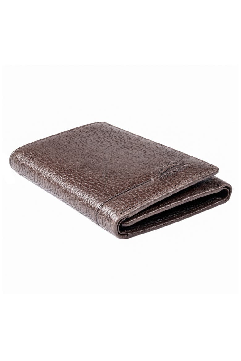 Fifth Ave RFID Leather Trifold Wallet, Alternate, color, BROWN