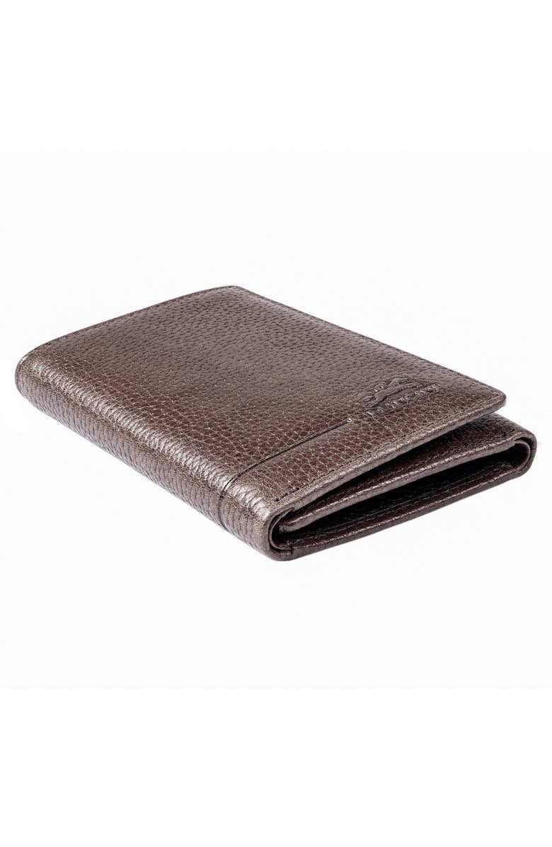 Mancini Fifth Ave RFID Leather Trifold Wallet, Alternate, color, Brown