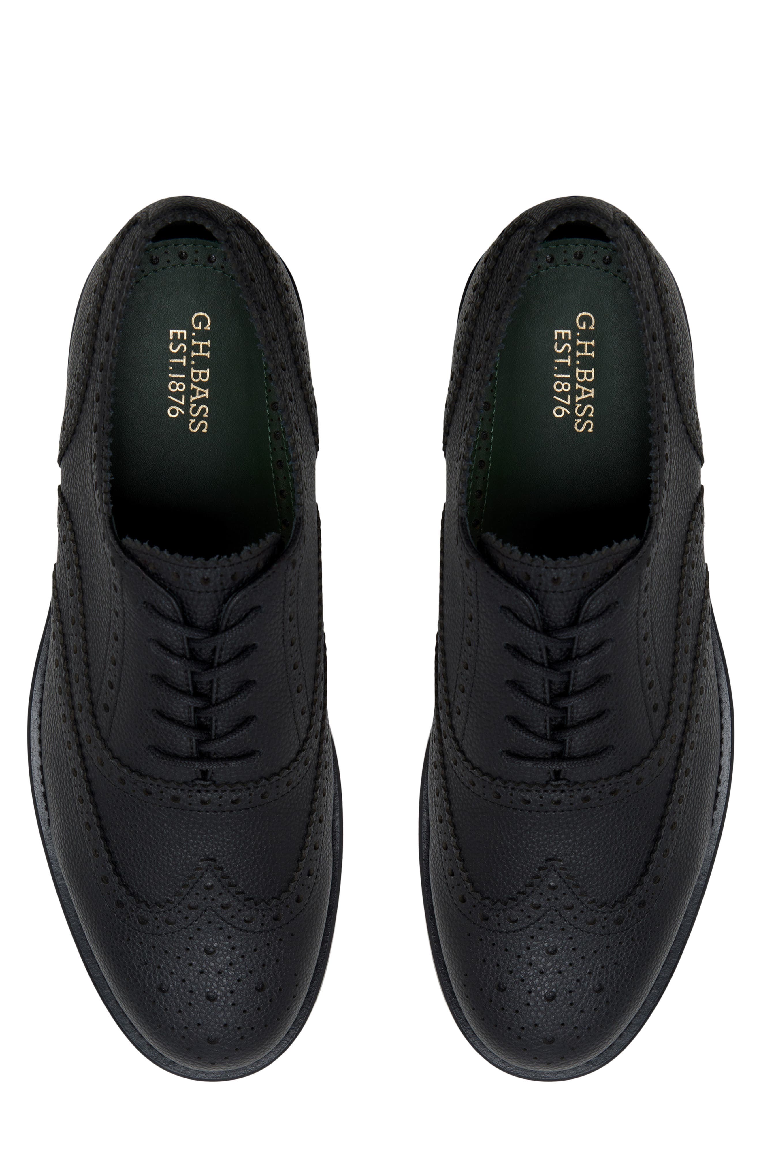 Wilton Wingtip Oxford, Alternate, color, BLACK