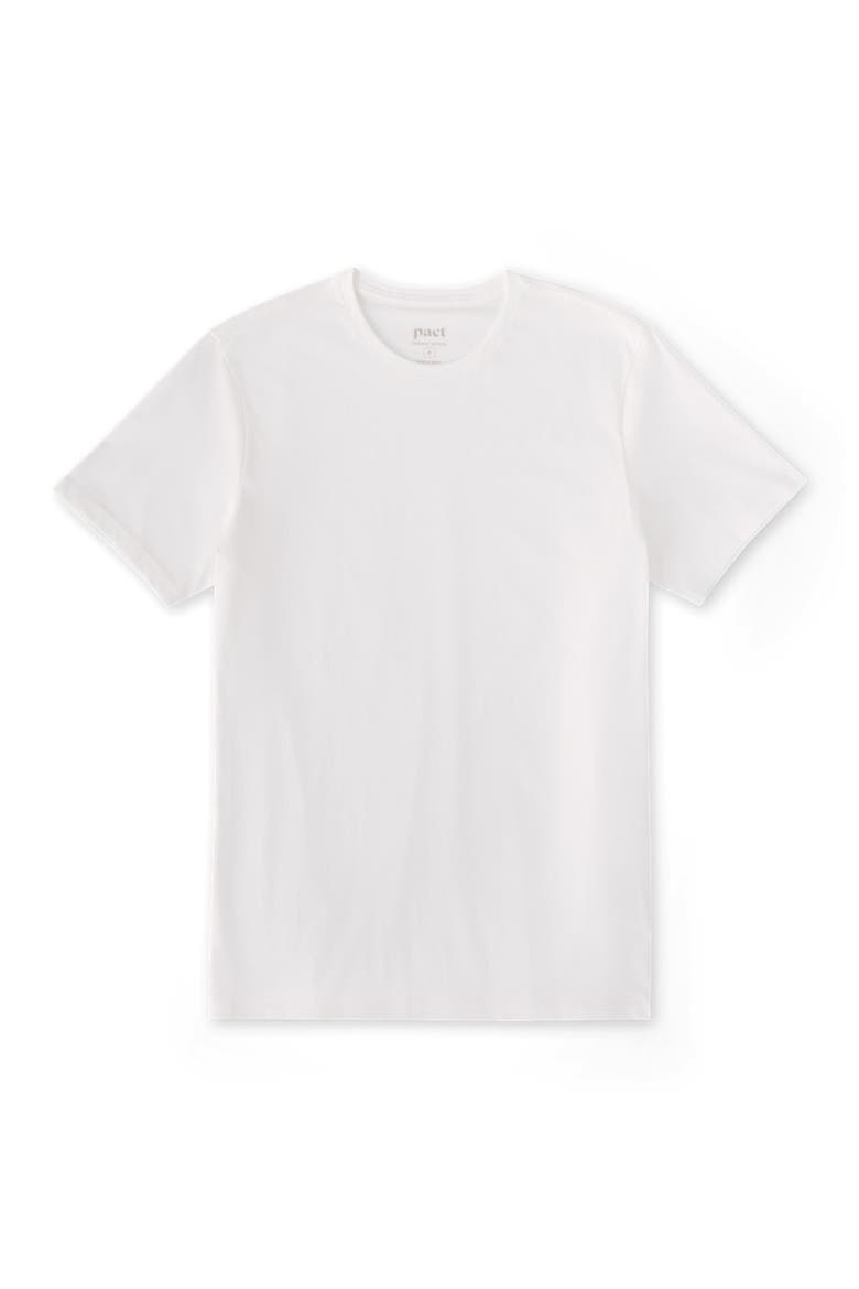 Organic Cotton Softspun Essential Crewneck Tee, Alternate, color, White