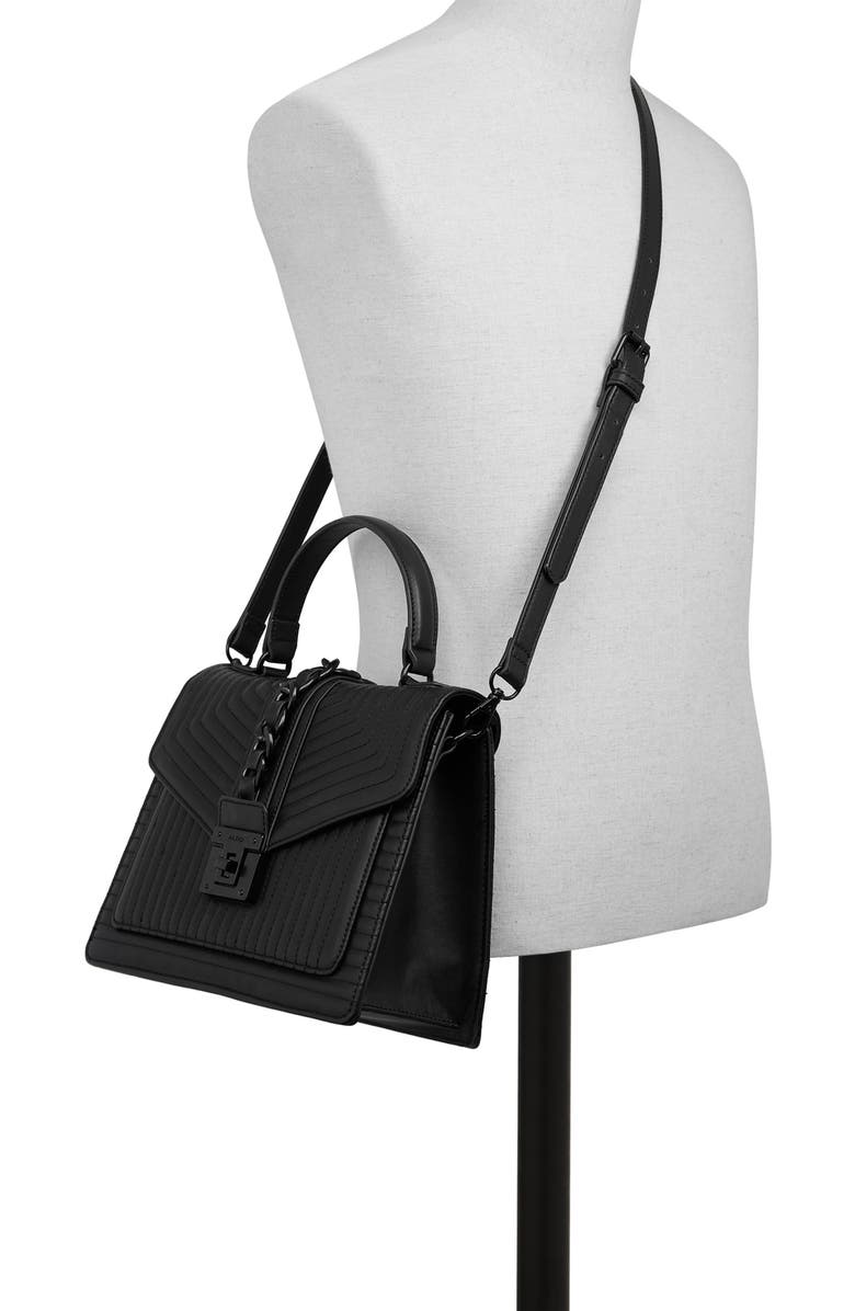 ALDO Jerilini Channel Quilted Satchel, Alternate, color,