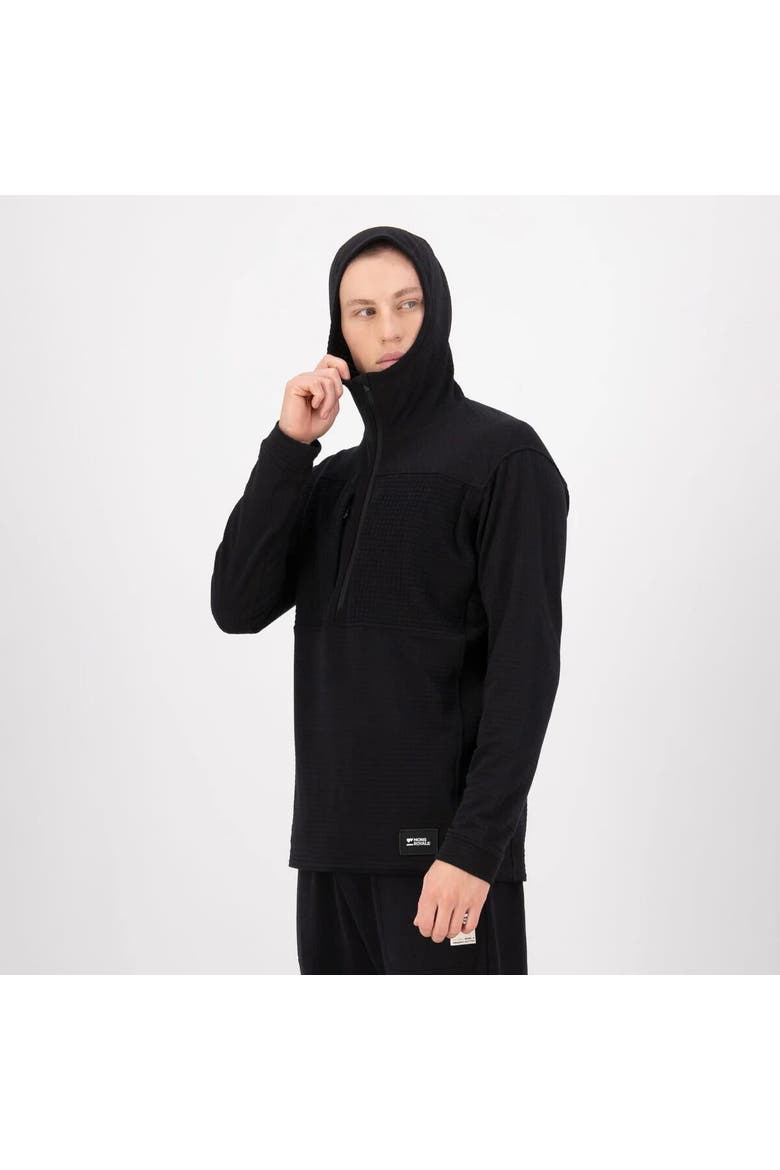 Offgrid Merino Fleece 1/2-Zip Long-Sleeve Top - Men's, Alternate, color, Black