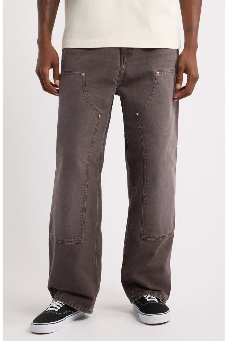 OG Double Knee Jeans, Main, color, TOBACCO (DESTROY WASH)