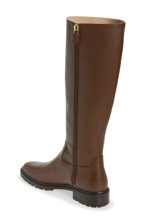 Stuart Weitzman City Zip Knee High Boot In Brown