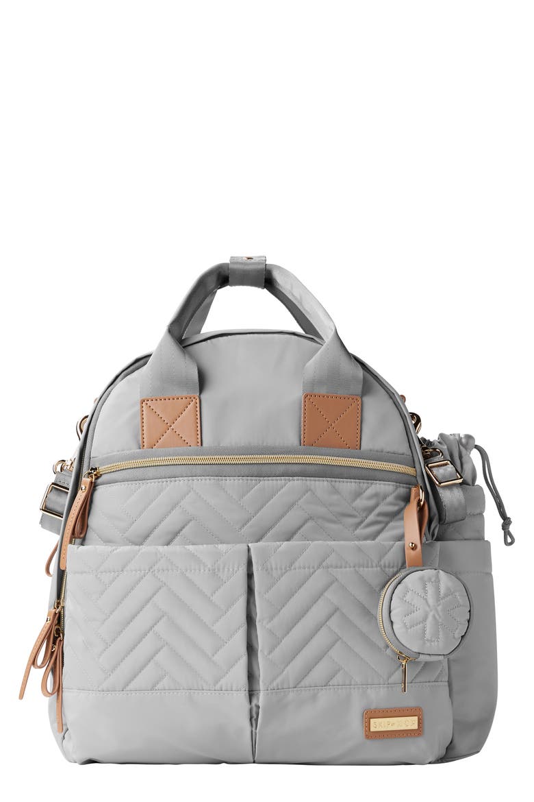 Suite 6-in-1 Diaper Backpack Set, Main, color, DOVE