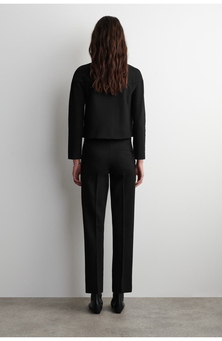 COS Tailored Straight-Leg Pants, Alternate, color, Black