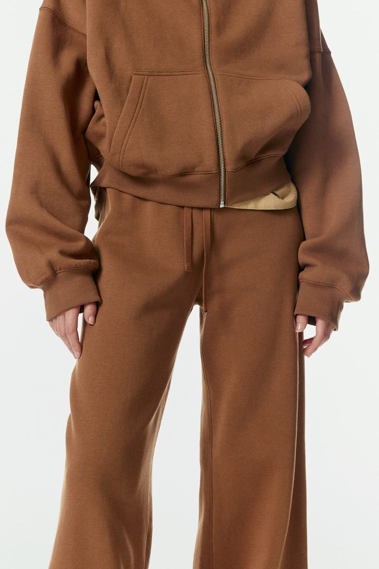 Flared Sweatpants, Alternate, color, Brown