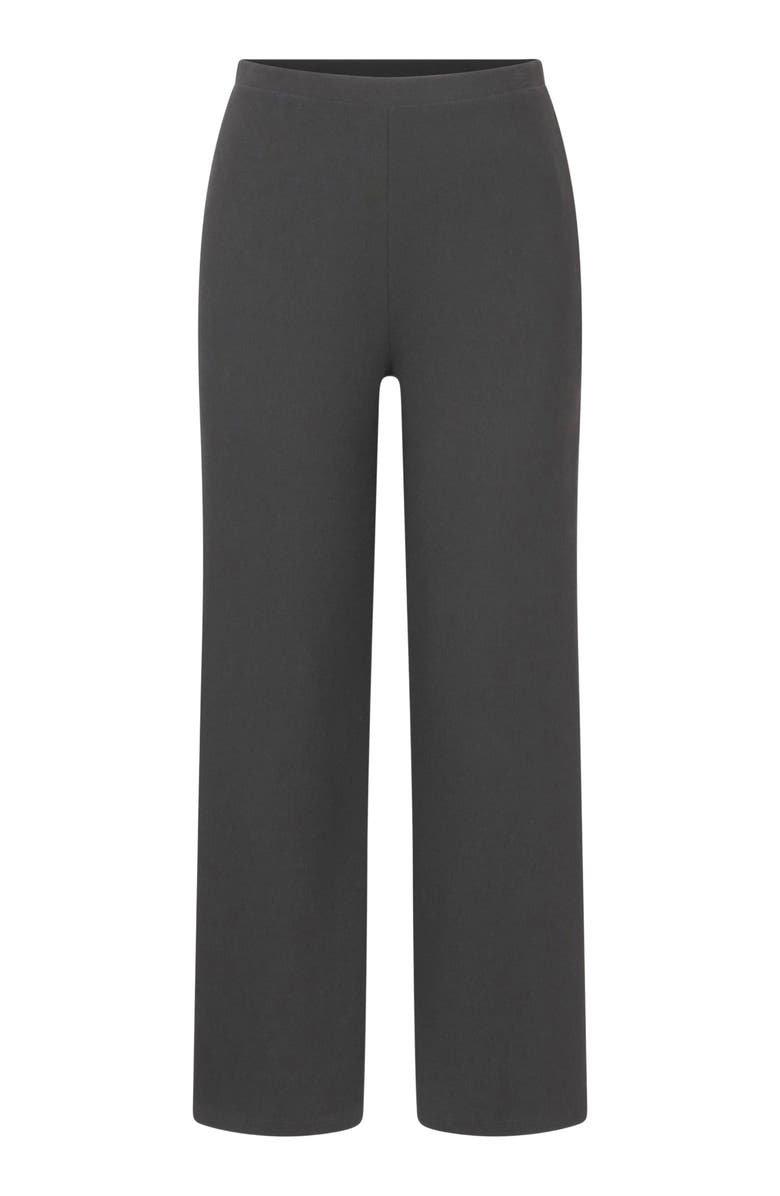 Losano Serene Rib Relaxed Pant, Alternate, color, Black
