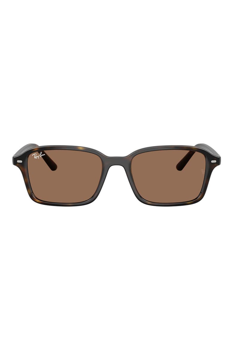 Kids' 50mm Square Sunglasses, Main, color, HAVANA / DARK BROWN