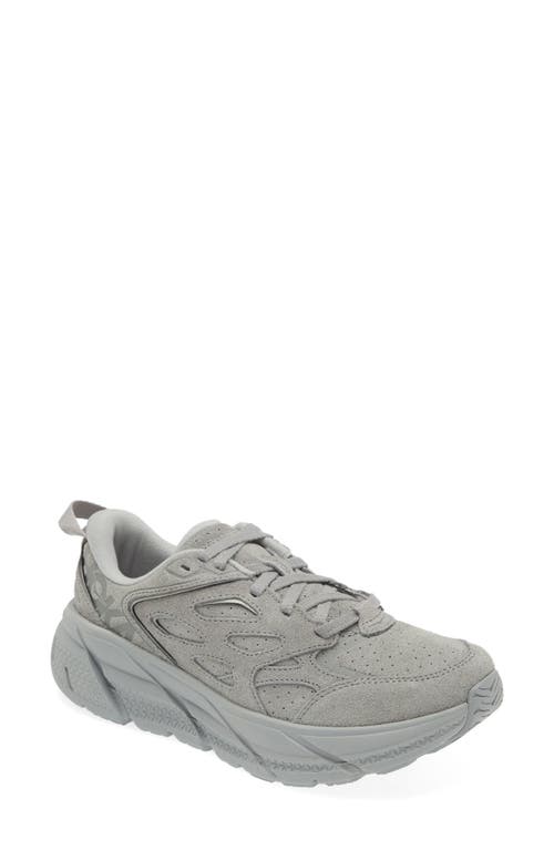 Hoka Gender Inclusive Clifton L Suede Sneaker In Gray