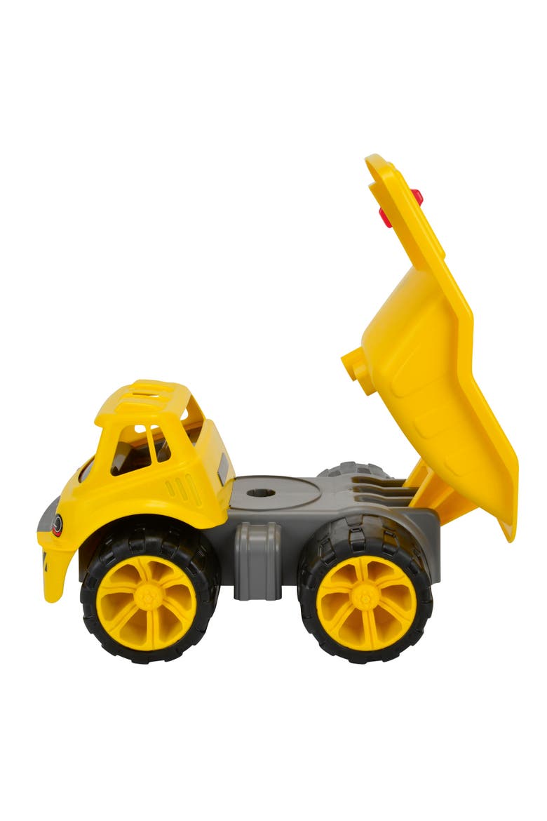 Aquaplay Big Power Worker Maxi Truck Rideon, 55Lb Capacity, Kids, Alternate, color, Yellow