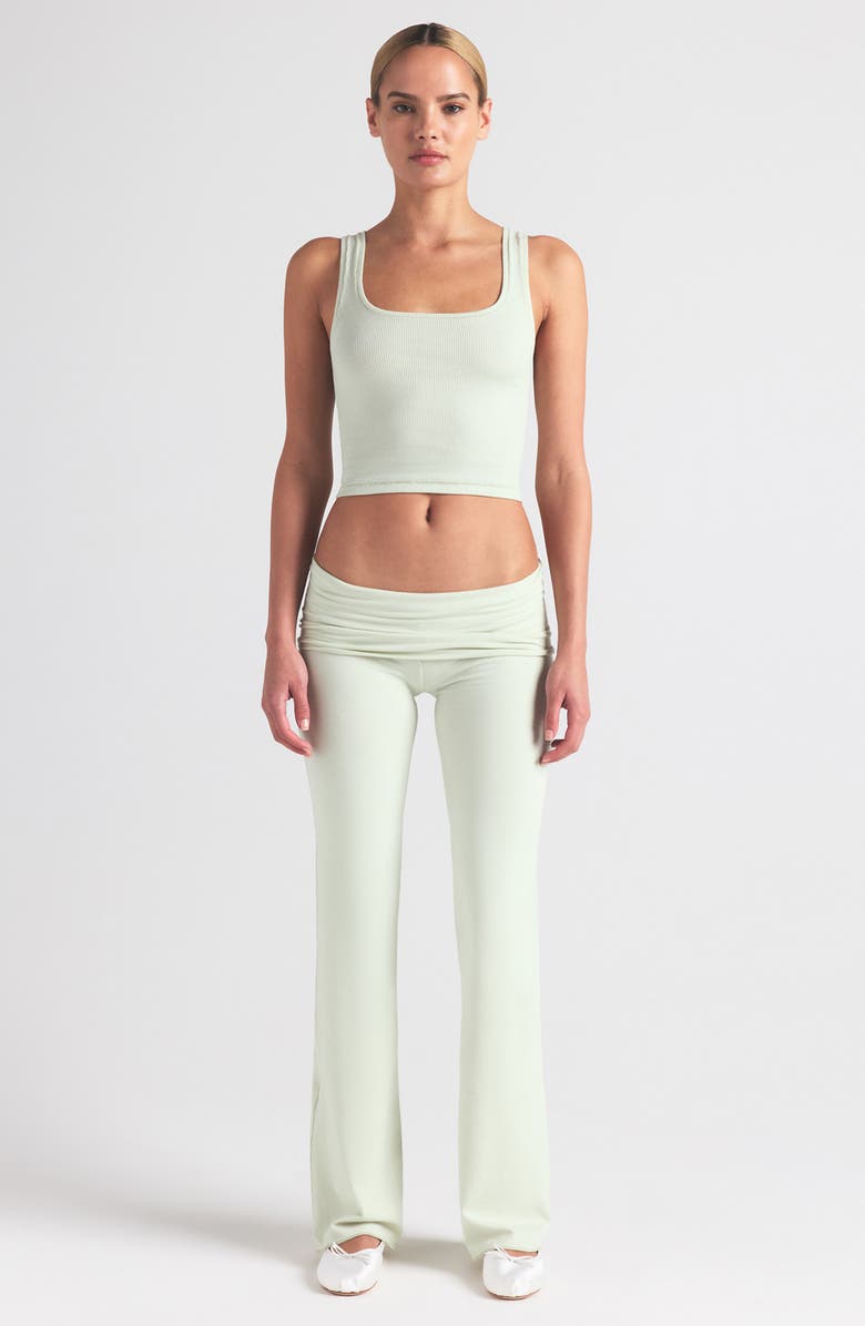 SKIMS Stretch Cotton Rib Tank, Alternate, color, Spearmint