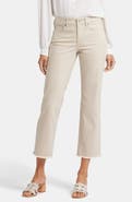 NYDJ Marilyn Frayed Ankle Straight Leg Jeans